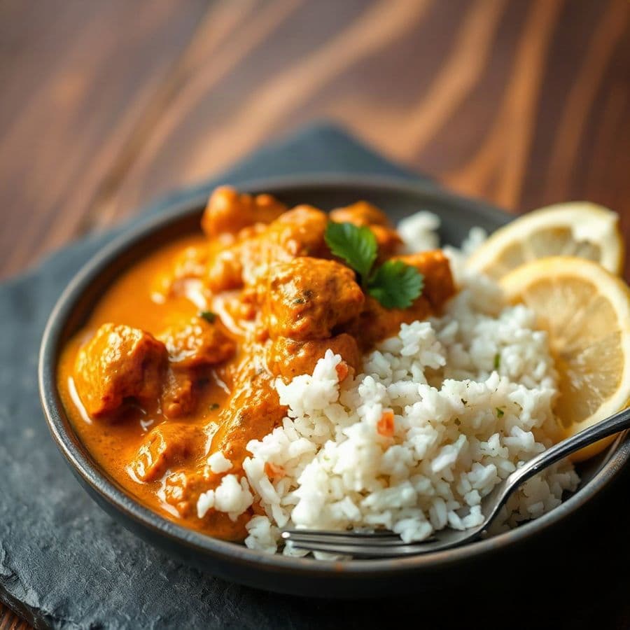 Butter Chicken with Rice