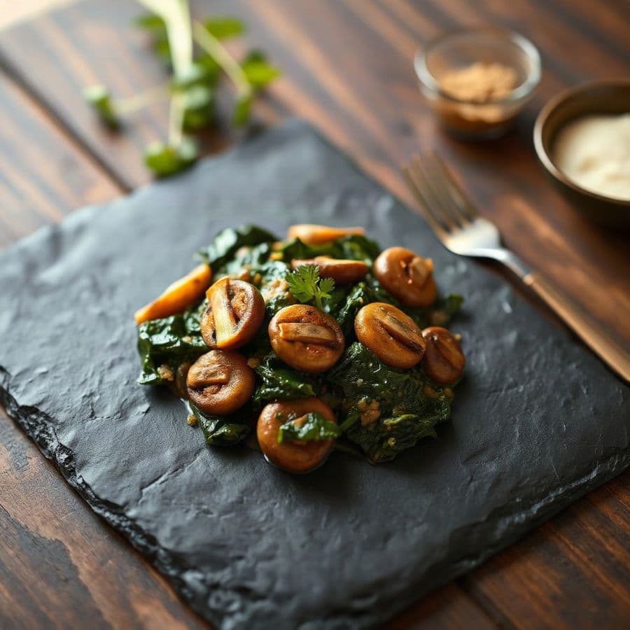 Palak Mushroom
